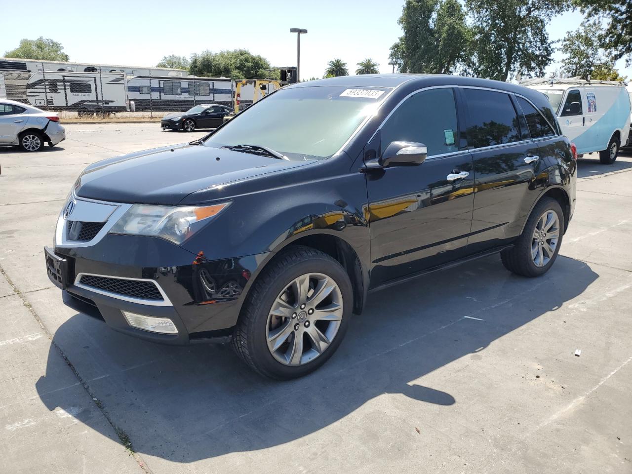 2010 Acura MDX Advance, VIN 2HNYD2H77AH520286 — Пожар в салоне