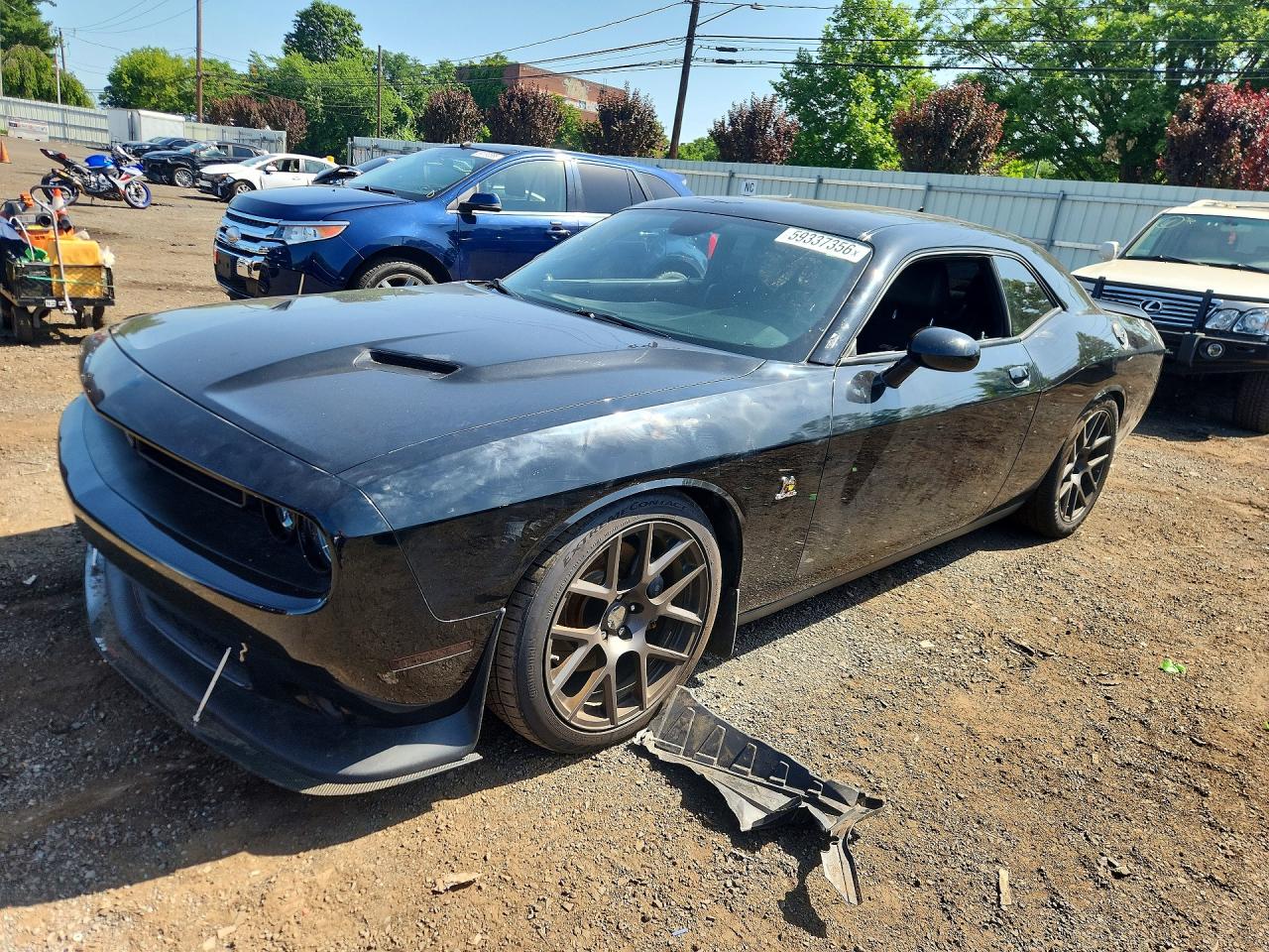 2016 Dodge Challenger R/T Scat Pack, VIN 2C3CDZFJ3GH265219 — Vandalism