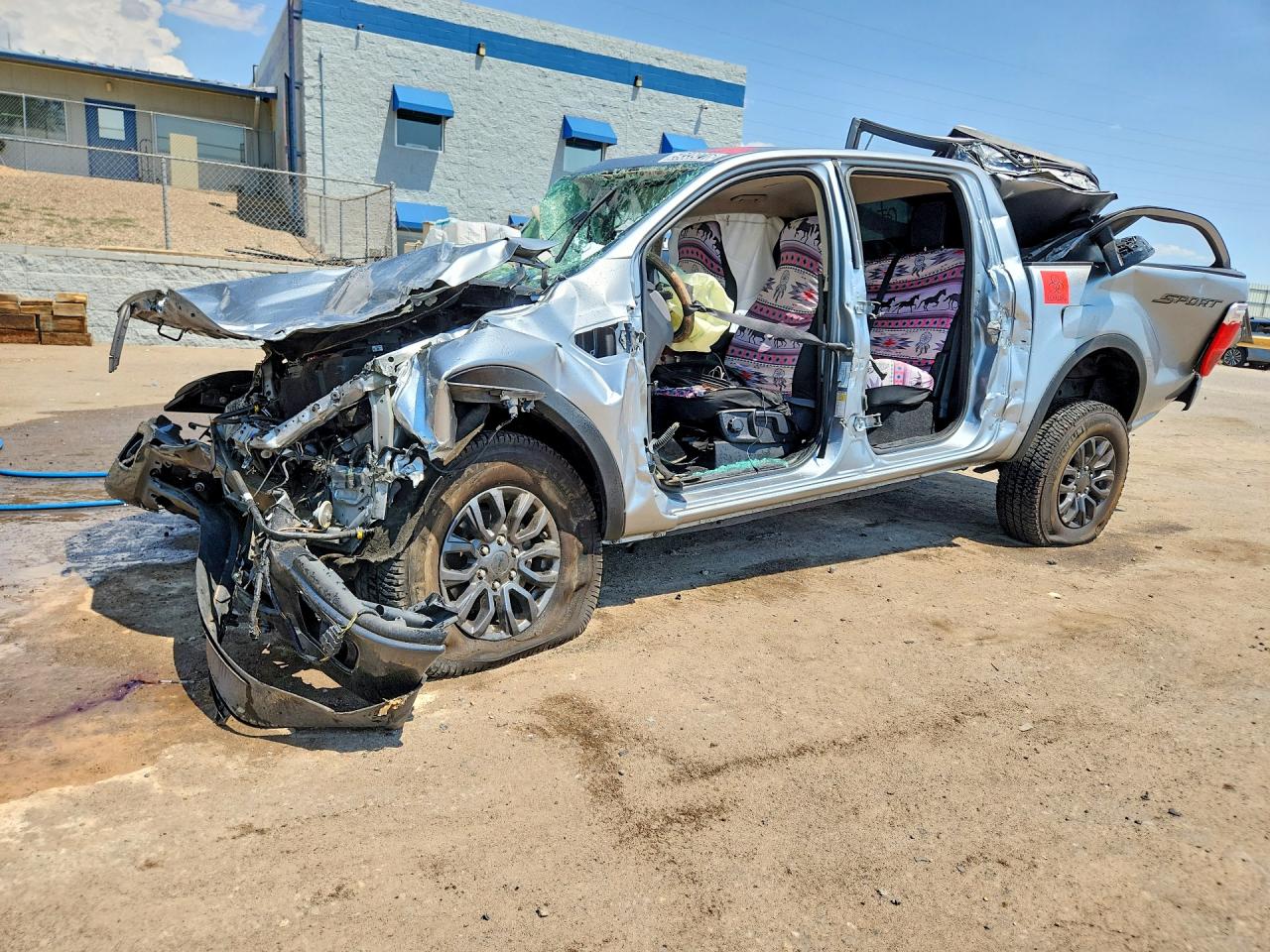2023 Ford Ranger XL, VIN 1FTER4EH7PLE23619 — Rollover