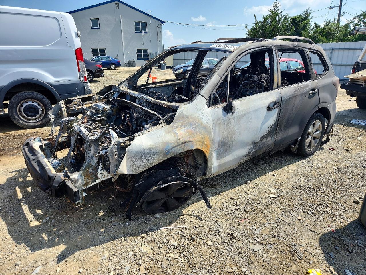 2015 Subaru Forester Premium, VIN JF2SJADCXFH502946 — Burn