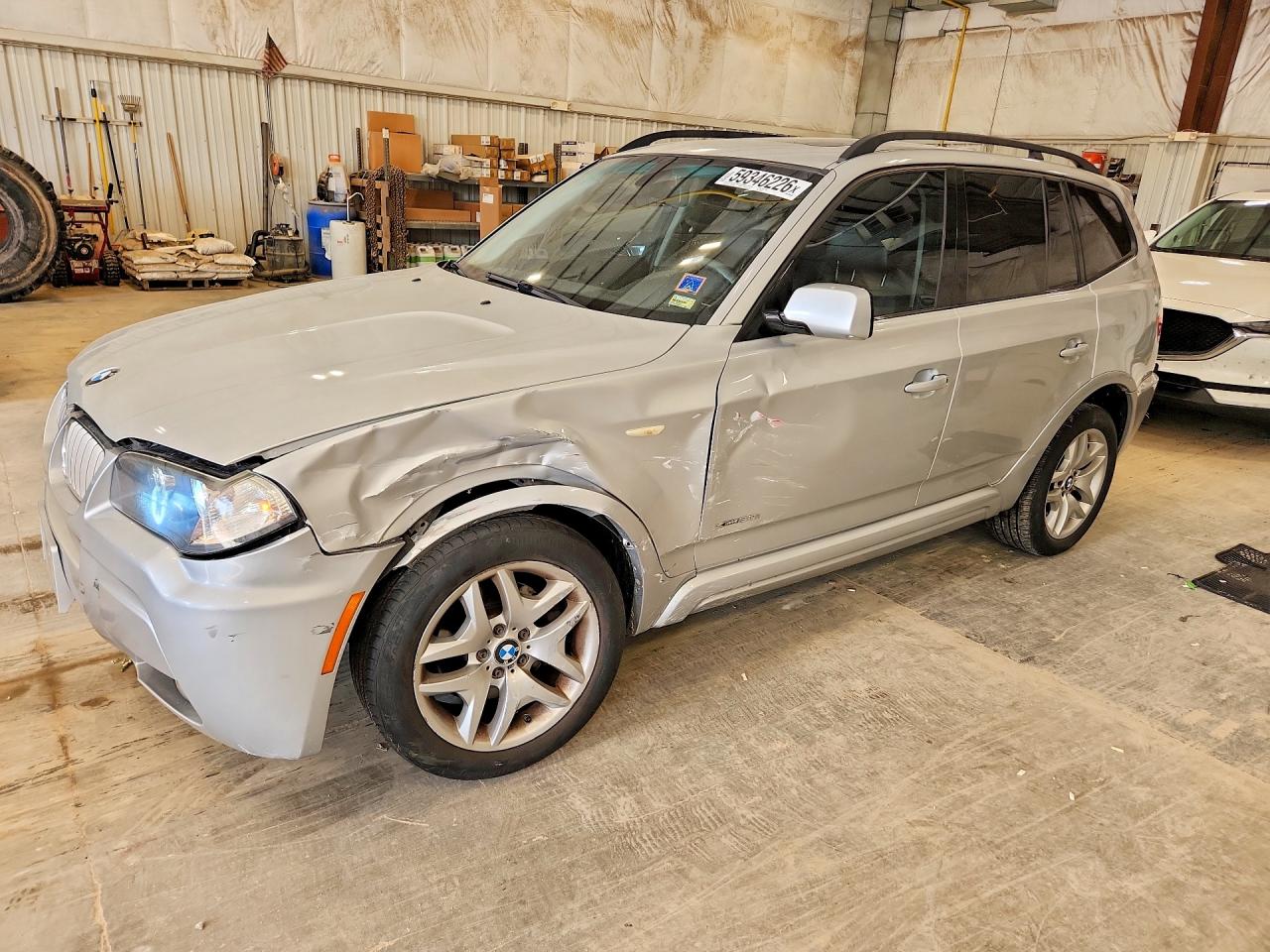 2009 BMW X3 xDrive30i, VIN WBXPC93409WJ29166 — Front end