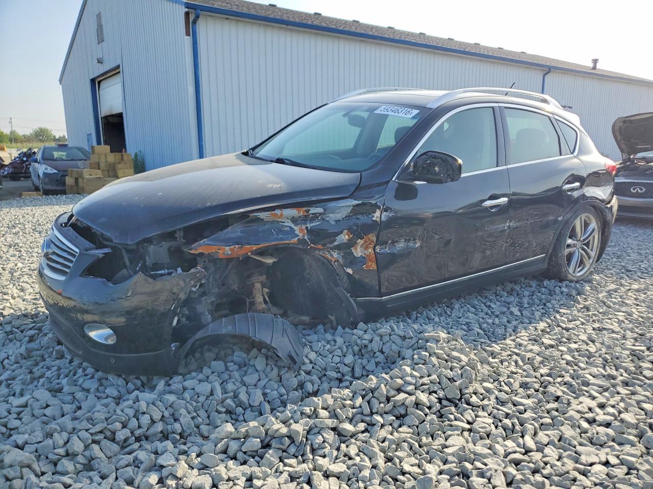2012 Infiniti EX Journey, VIN JN1AJ0HR7CM450037 — Front end