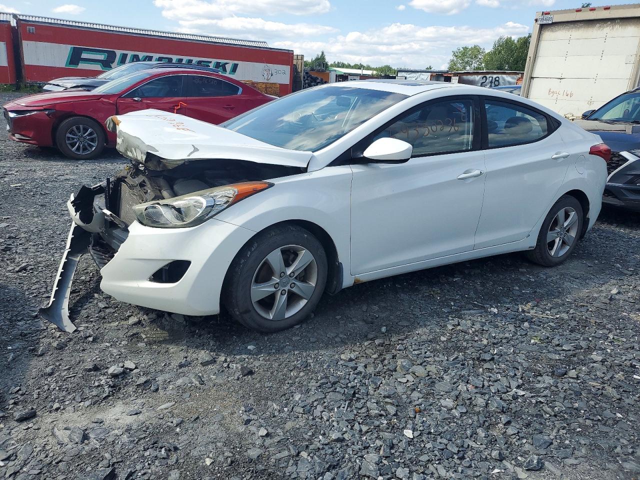 2012 Hyundai Elantra GLS, VIN 5NPDH4AE0CH094125 — Front end