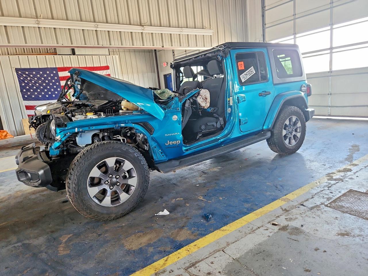 2020 Jeep Wrangler Unlimited Sahara, VIN 1C4HJXEG3LW310885 — All over
