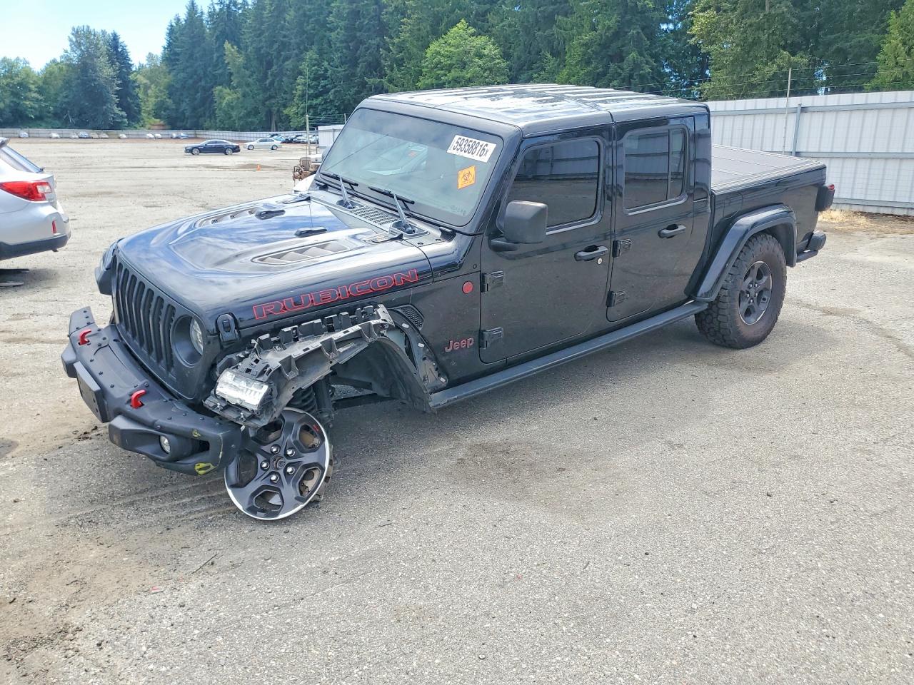 2022 Jeep Gladiator Rubicon, VIN 1C6JJTBM1NL163384 — Undercarriage