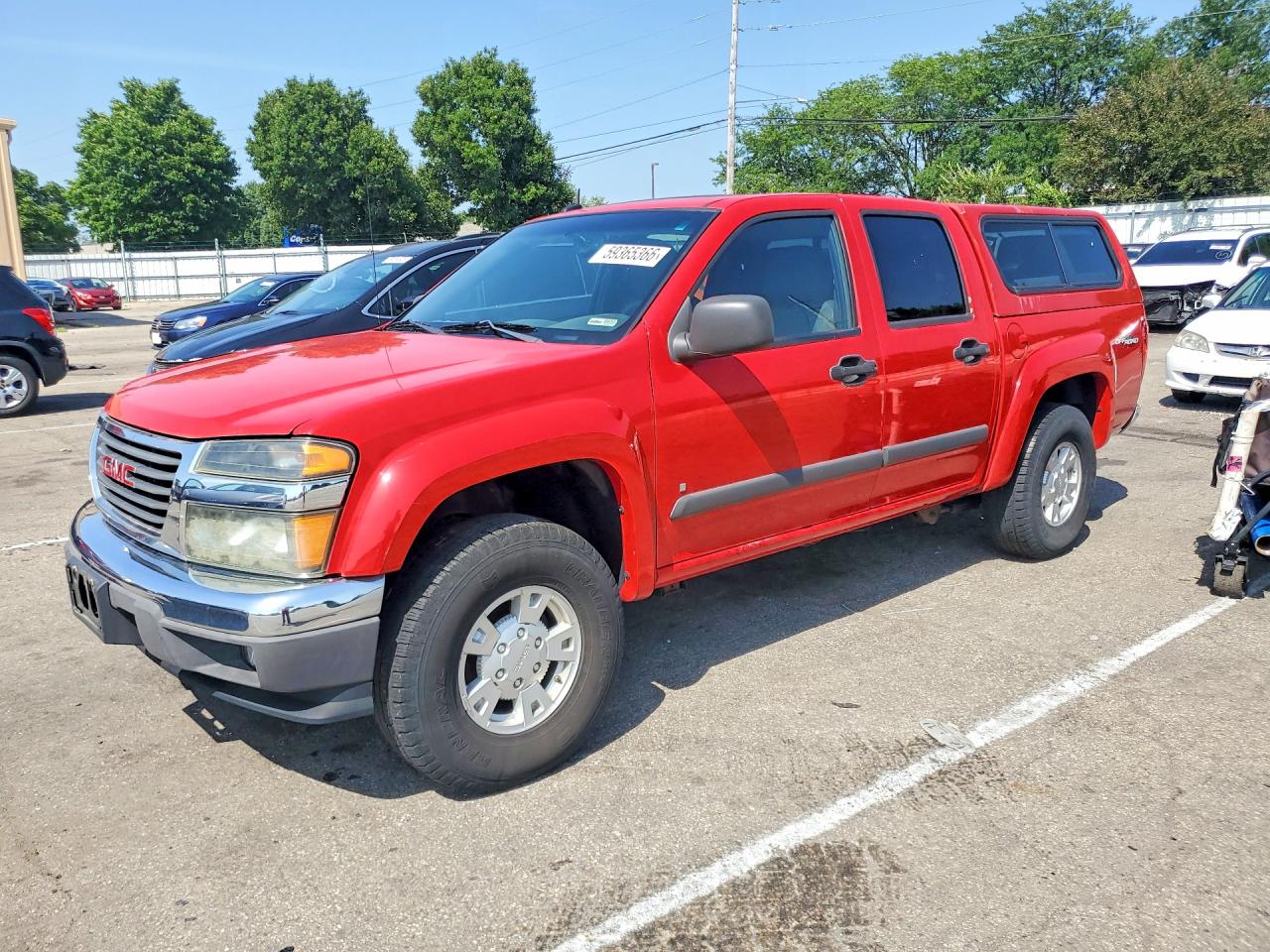2008 GMC Canyon SLE2, VIN 1GTDT43E388196231 — Обычный износ