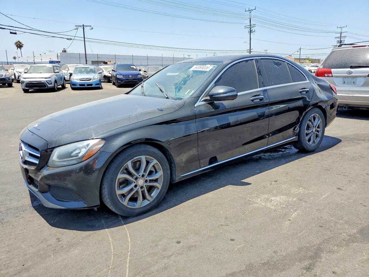 2016 Mercedes-Benz C 300 Sport, VIN 55SWF4JB5GU175340 — Rear end