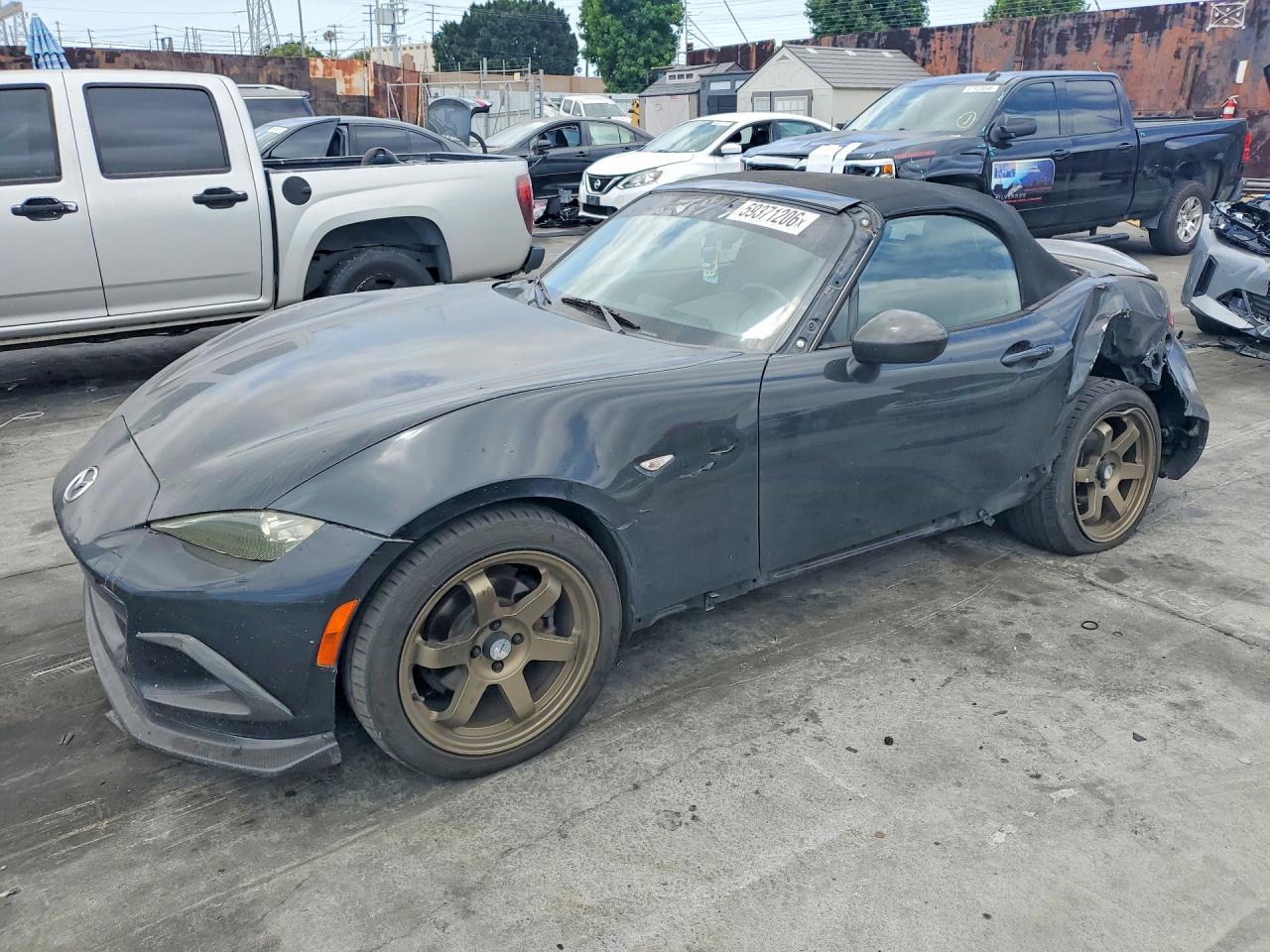 2016 Mazda MX-5 Miata Sport, VIN JM1NDAB75G0108375 — Rear end