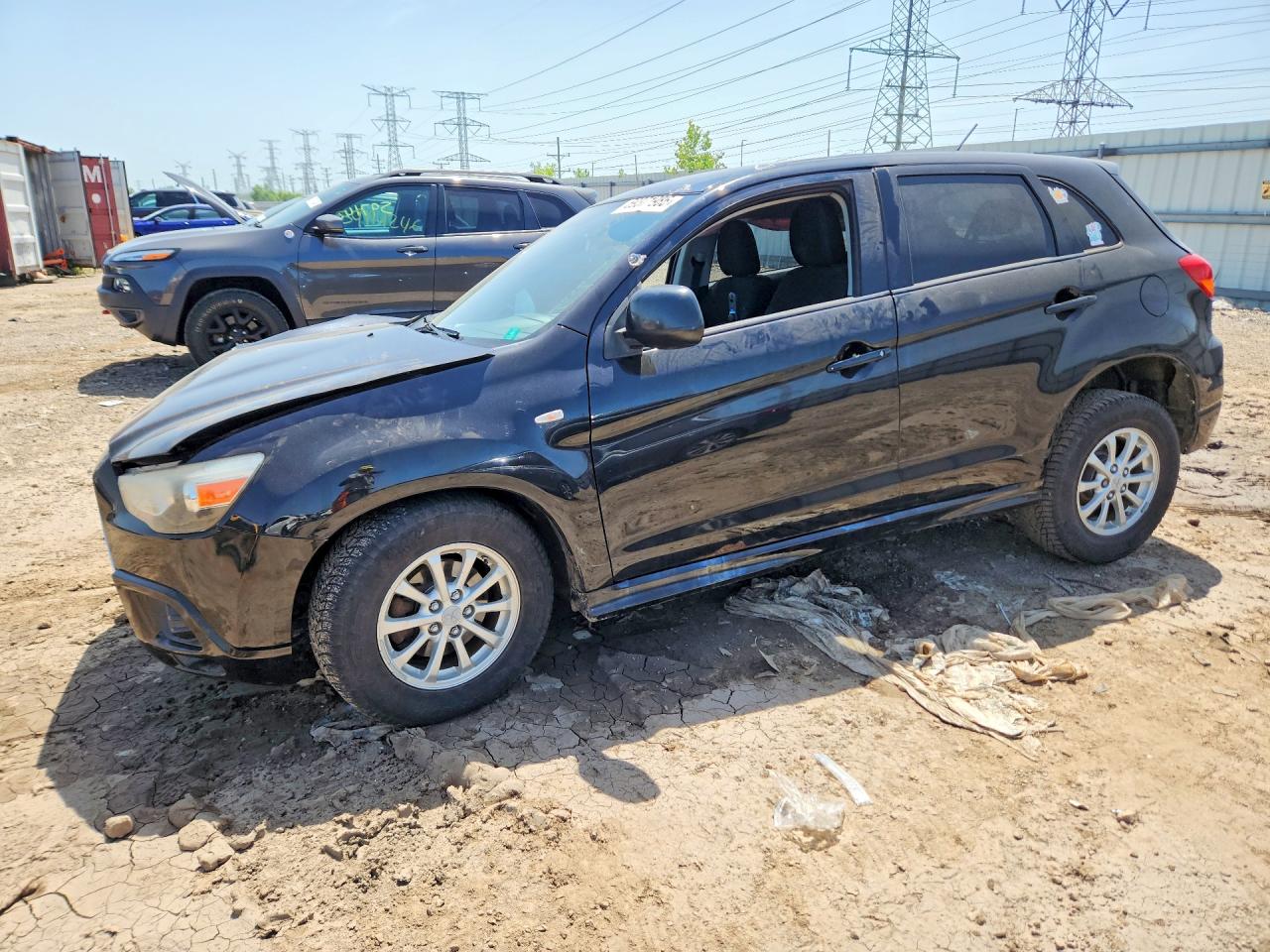 2012 Mitsubishi Outlander ES, VIN JA4AP3AU4CZ009233 — Front end