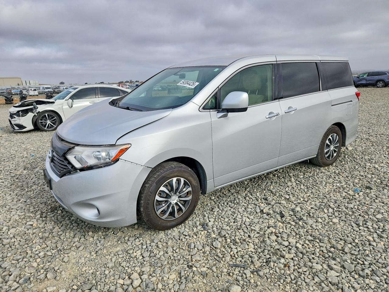 2013 Nissan Quest S, VIN JN8AE2KP8D9066667 — Front end