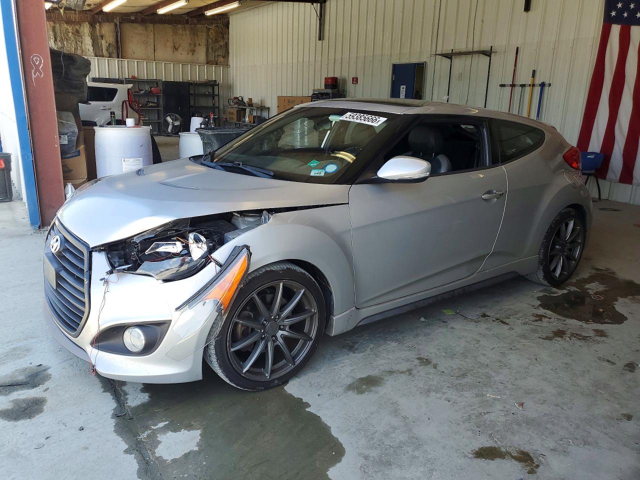 2016 Hyundai Veloster Turbo, VIN KMHTC6AE7GU293427 — Front end