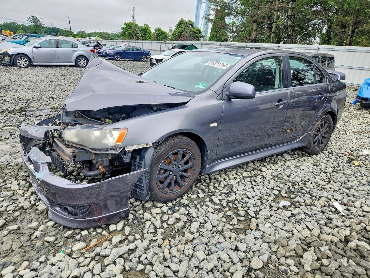2010 Mitsubishi Lancer ES, VIN JA32U2FU3AU027902 — Front end