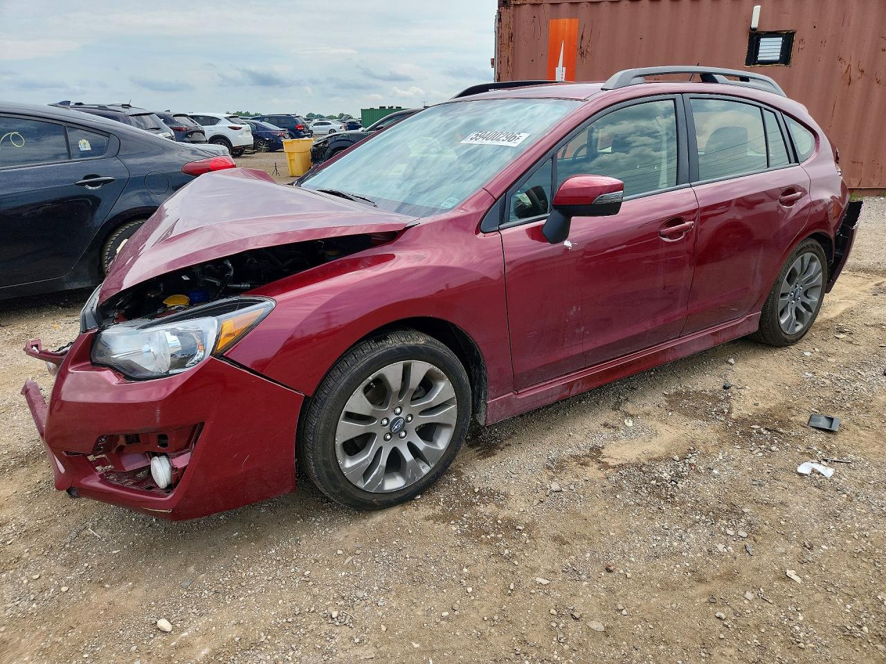 2016 Subaru Impreza Special Sports Premium, VIN JF1GPAP63G9237619 — Перед