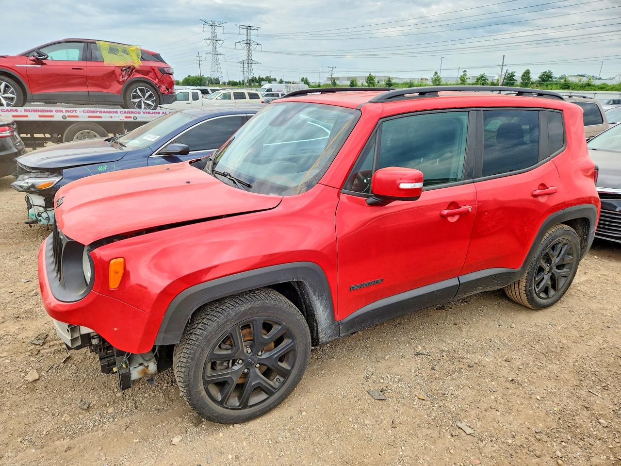 2018 Jeep Renegade Latitude, VIN ZACCJABB9JPH54900 — Front end