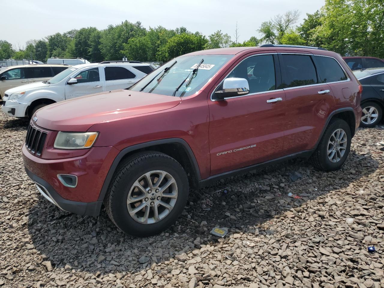 2014 Jeep Grand Cherokee Limited, VIN 1C4RJFBG8EC558170 — Бок