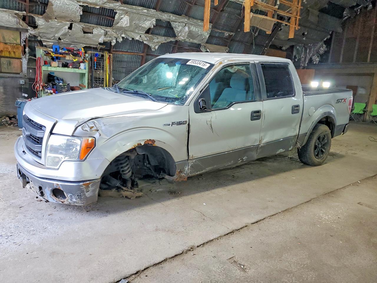 2014 Ford F-150 XL, VIN 1FTFW1EF9EFB73340 — Опрокидывание