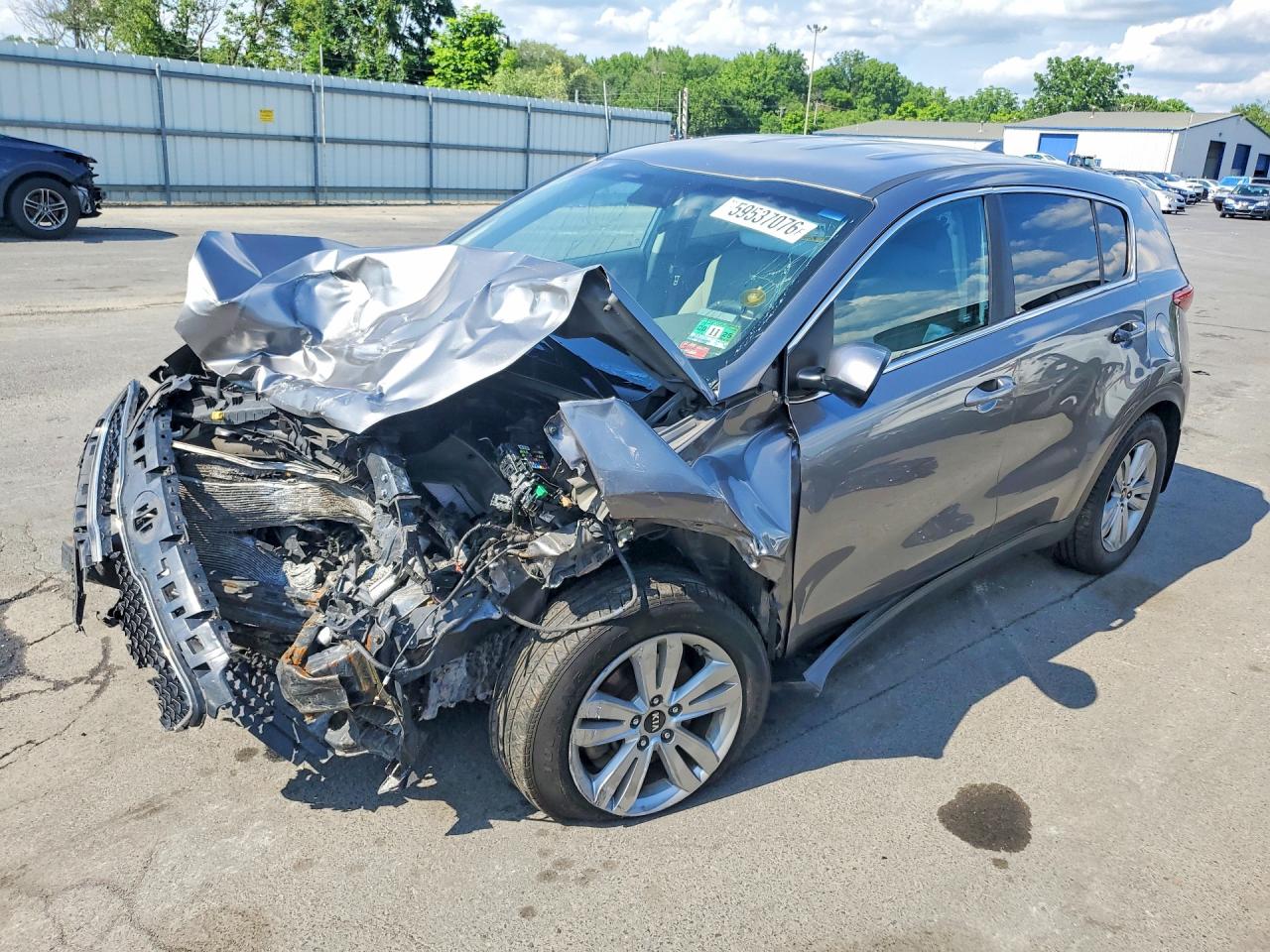 2017 Kia Sportage LX, VIN KNDPM3AC5H7176414 — Перед