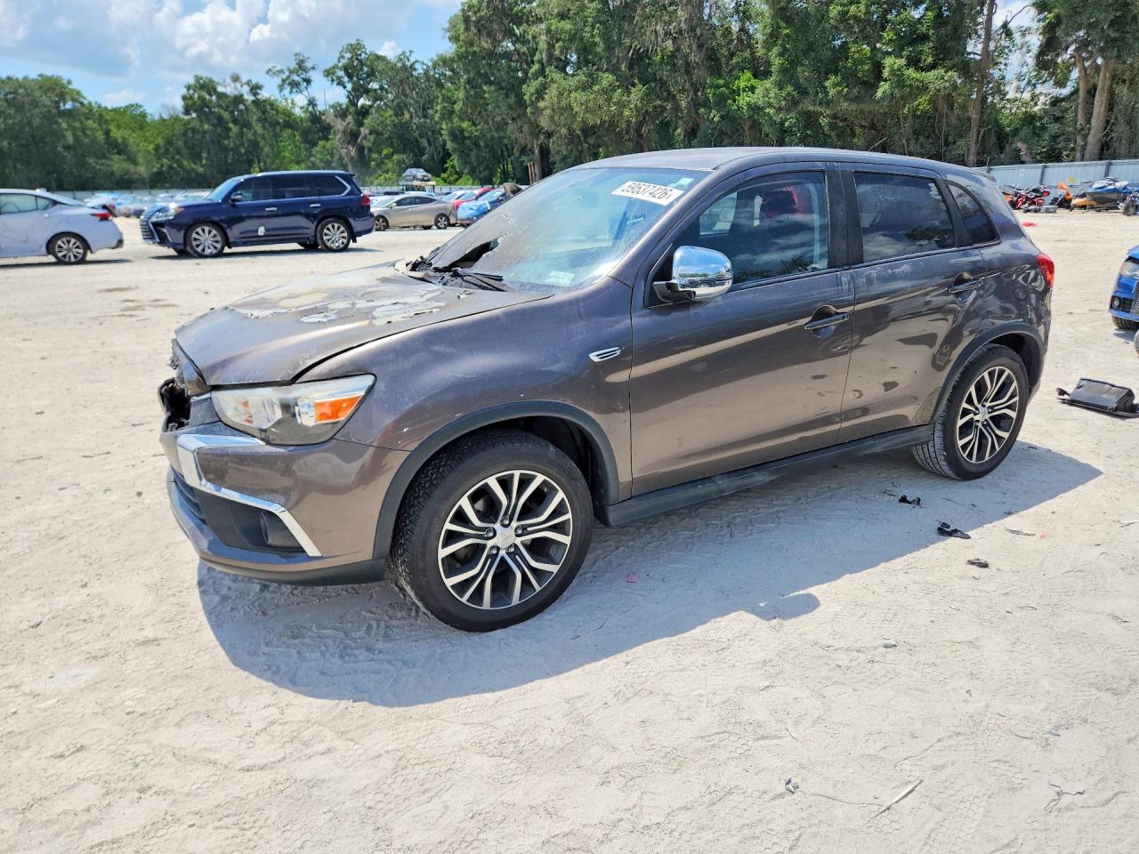 2016 Mitsubishi Outlander ES, VIN JA4AR3AW4GZ044100 — Пожар в моторном отсеке