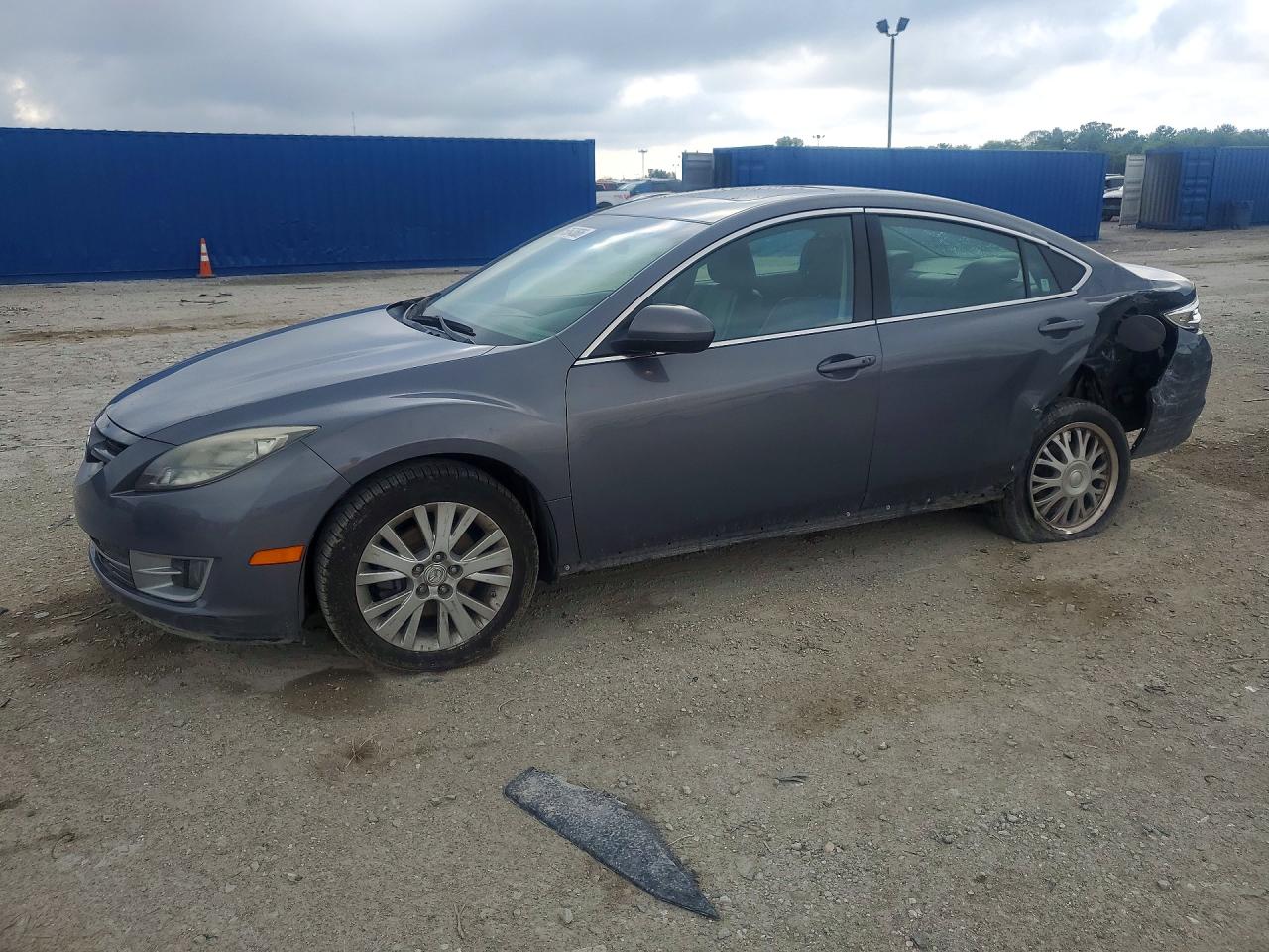 2009 Mazda 6 i Grand Touring, VIN 1YVHP82A695M04336 — Rear end