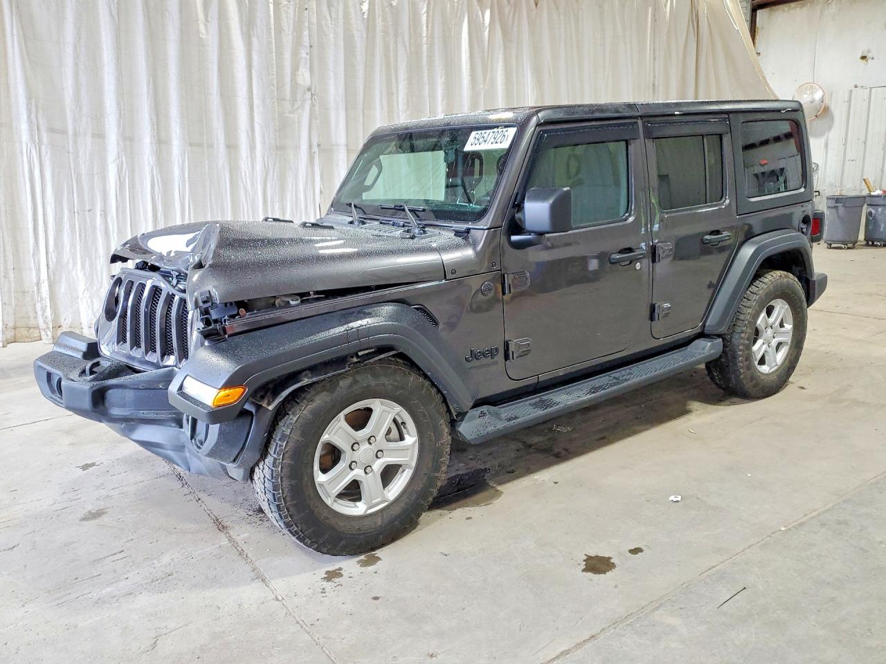2022 Jeep Wrangler Unlimited Sport Altitude, VIN 1C4HJXDG2NW199377 — Front end