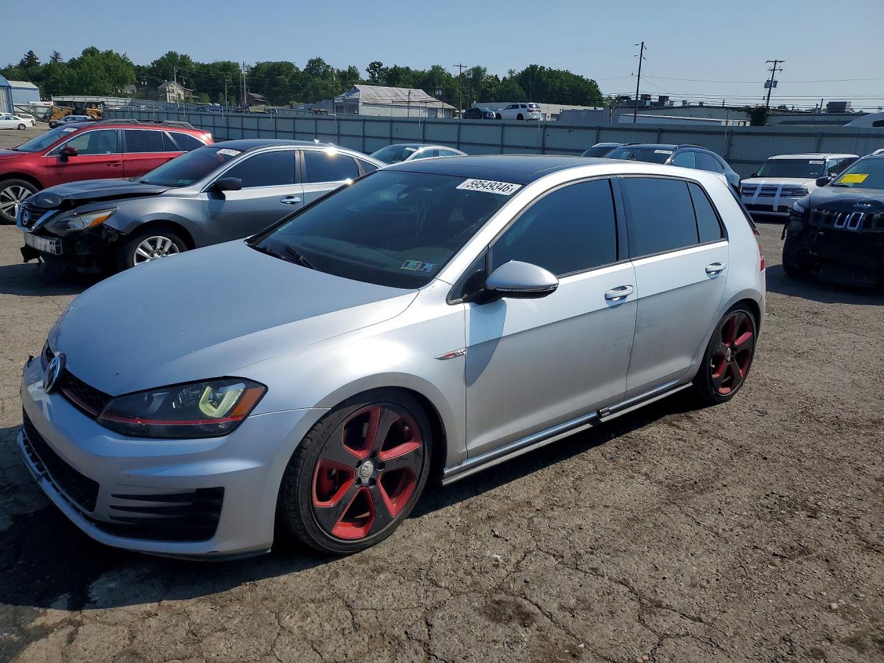 2016 Volkswagen Golf GTI S, VIN 3VW4T7AU8GM014560 — Front end