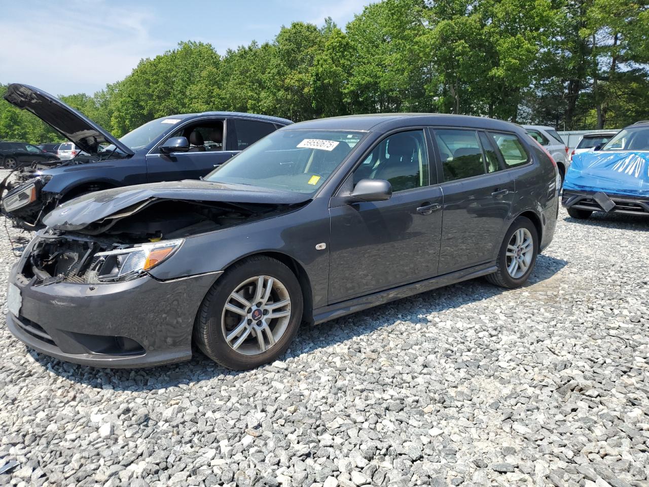 2011 Saab 9-3, VIN YS3FA5CY0B1315022 — Front end