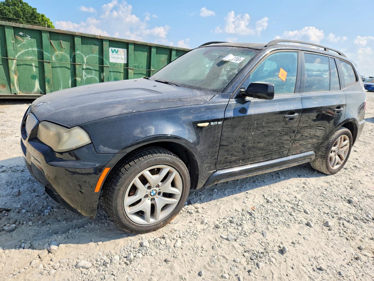 2007 BMW X3 3.0si, VIN WBXPC934X7WF20891 — Rear end
