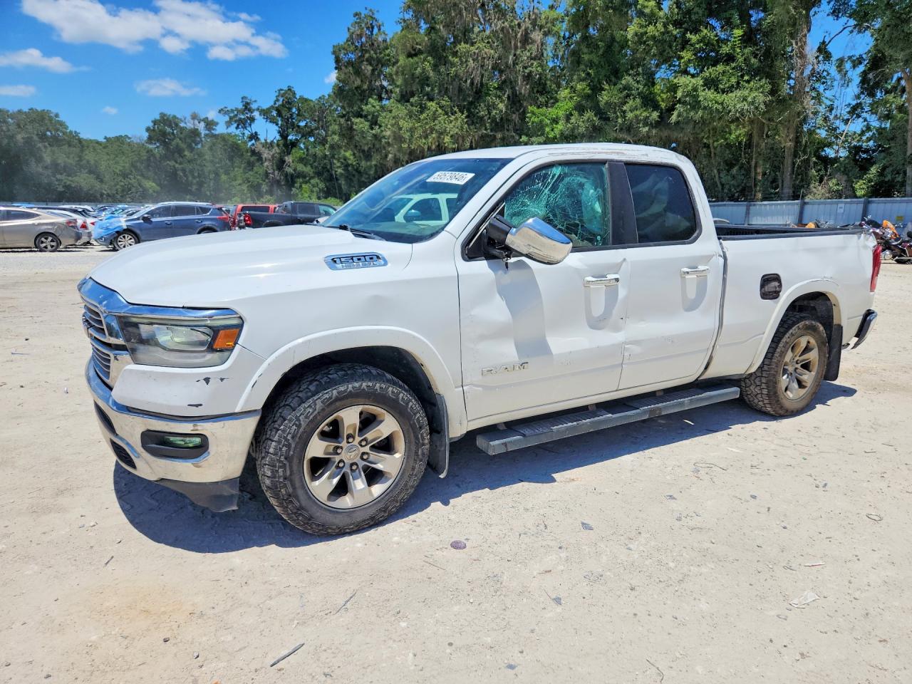2020 Ram 1500 Laramie, VIN 1C6SRFDT5LN280521 — Rollover