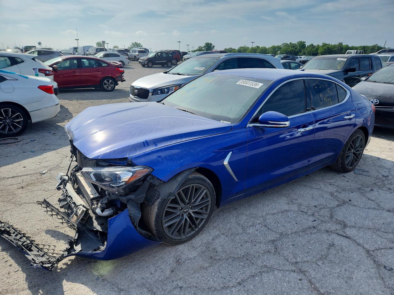 2019 Genesis G70 Advanced, VIN KMTG64LA9KU025064 — Перед