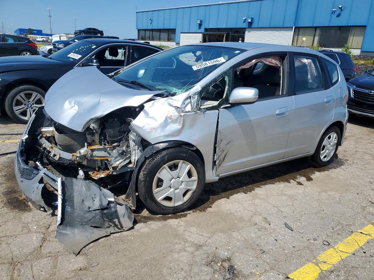 2013 Honda Fit, VIN JHMGE8G3XDC007619 — Front end