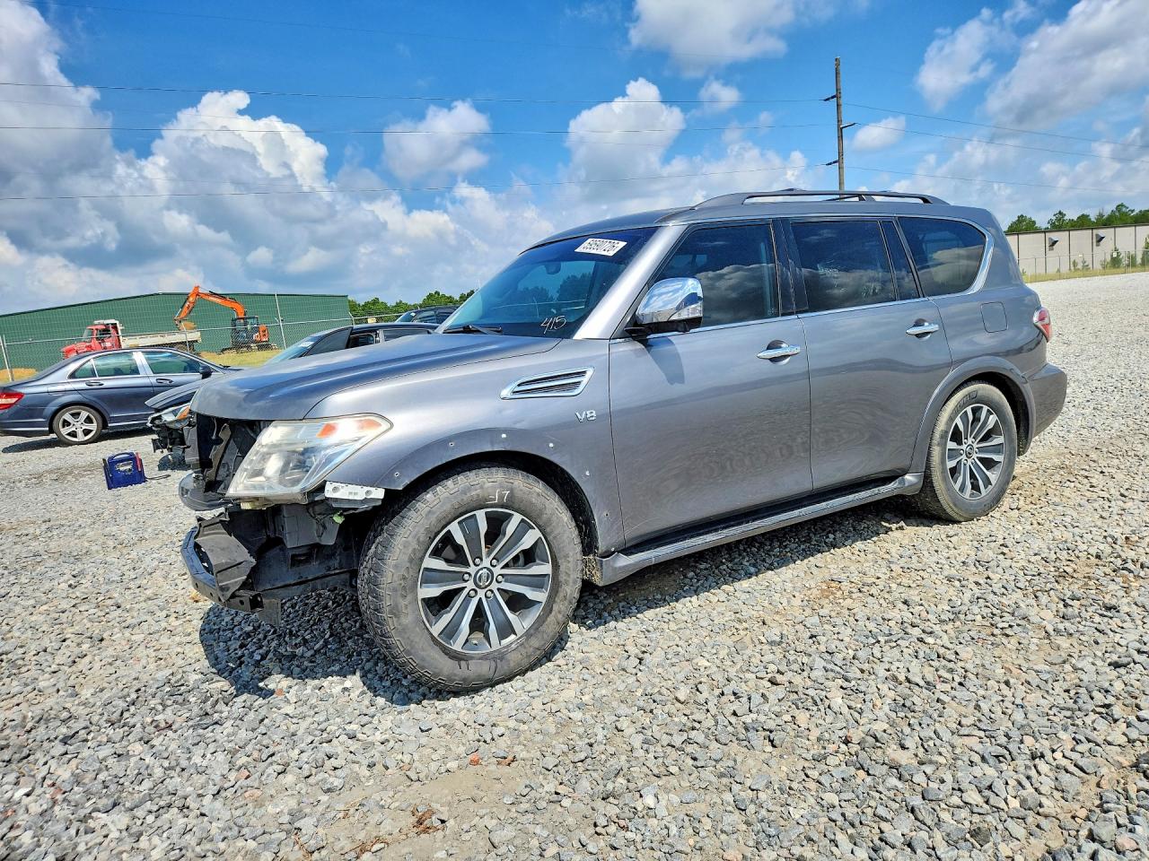 2017 Nissan Armada SL, VIN JN8AY2ND8H9000098 — Front end