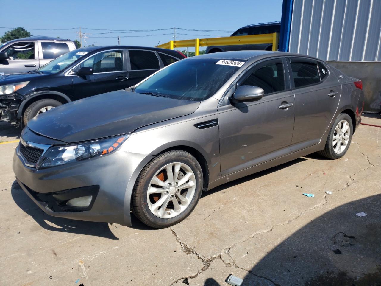 2012 Kia Optima EX, VIN 5XXGN4A76CG065831 — Front end