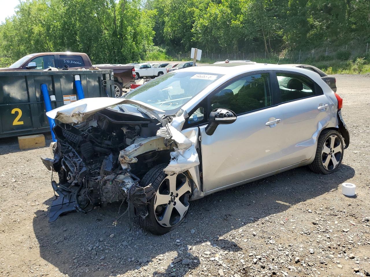 2013 Kia Rio EX, VIN KNADN5A31D6171767 — Front end
