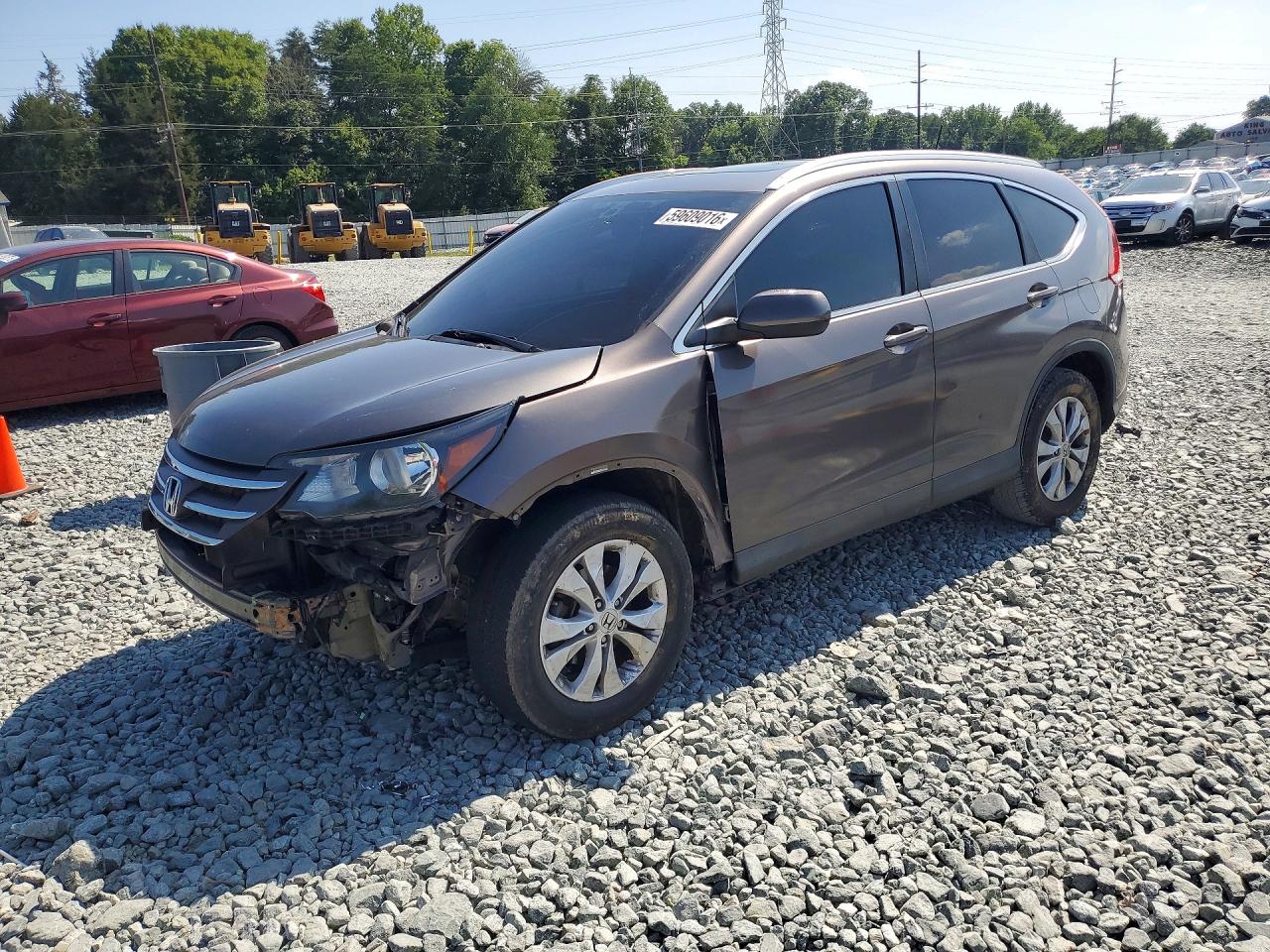 2013 Honda CR-V EX-L, VIN 5J6RM3H76DL027121 — Front end