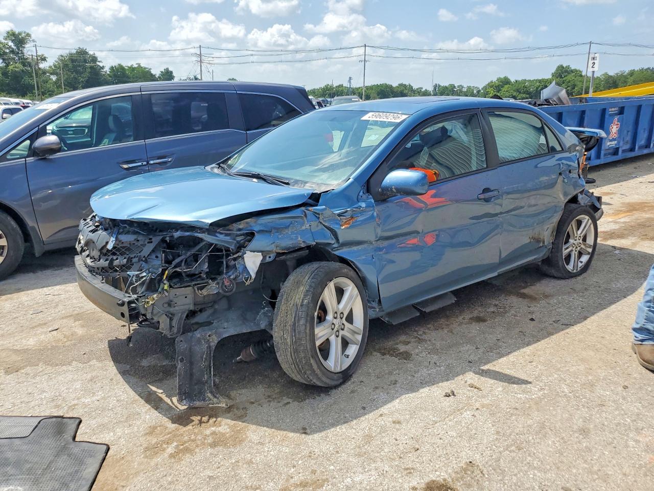 2013 Toyota Corolla L, VIN 5YFBU4EE6DP196417 — Опрокидывание
