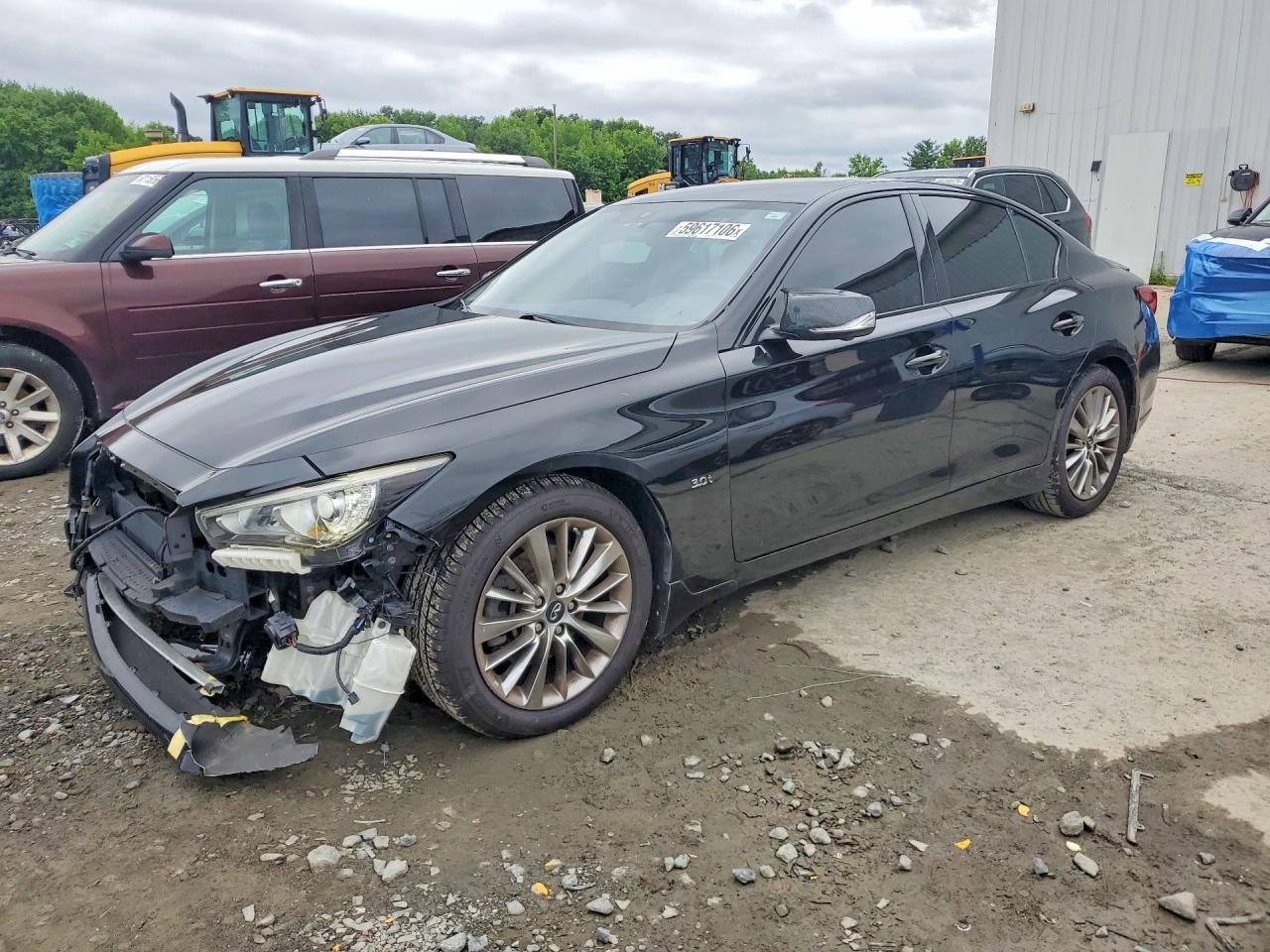 2018 Infiniti Q50 Luxe, VIN JN1EV7AR6JM431792 — Front end