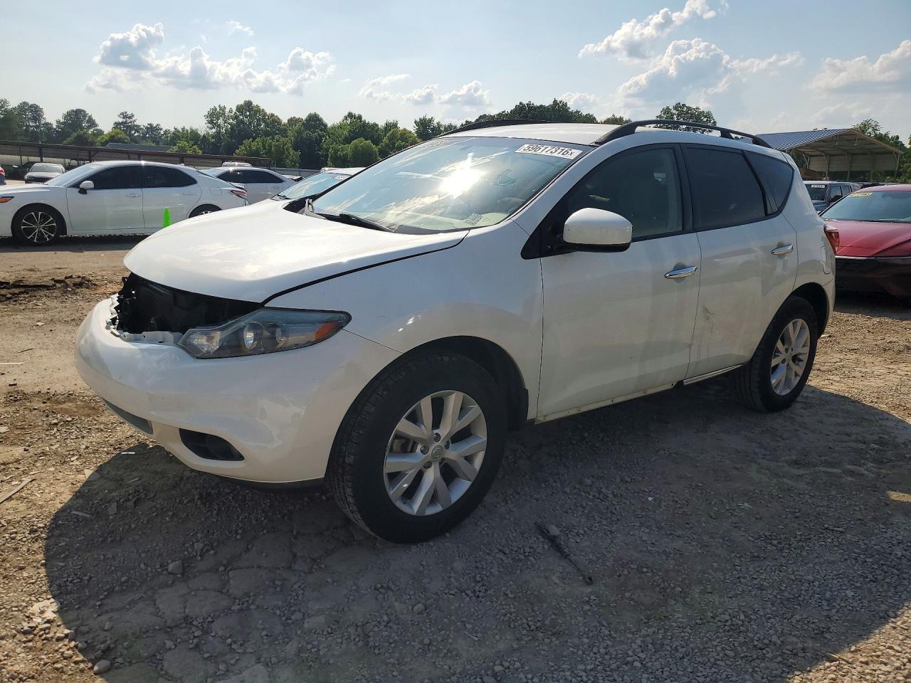2014 Nissan Murano SL, VIN JN8AZ1MUXEW404168 — Front end