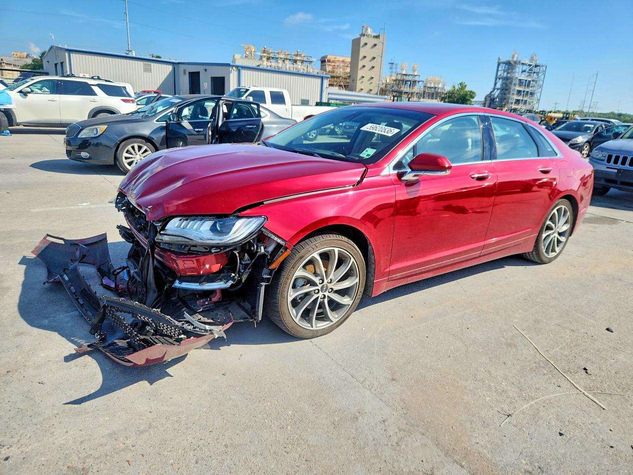 2019 Lincoln MKZ Hybrid Reserve I, VIN 3LN6L5LU2KR607416 — Front end