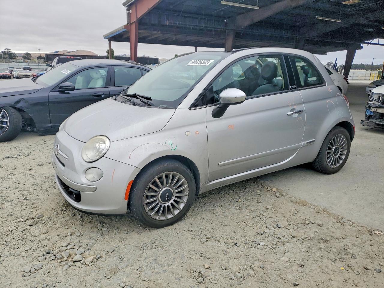 2012 FIAT 500 Lounge, VIN 3C3CFFERXCT233398 — Roof
