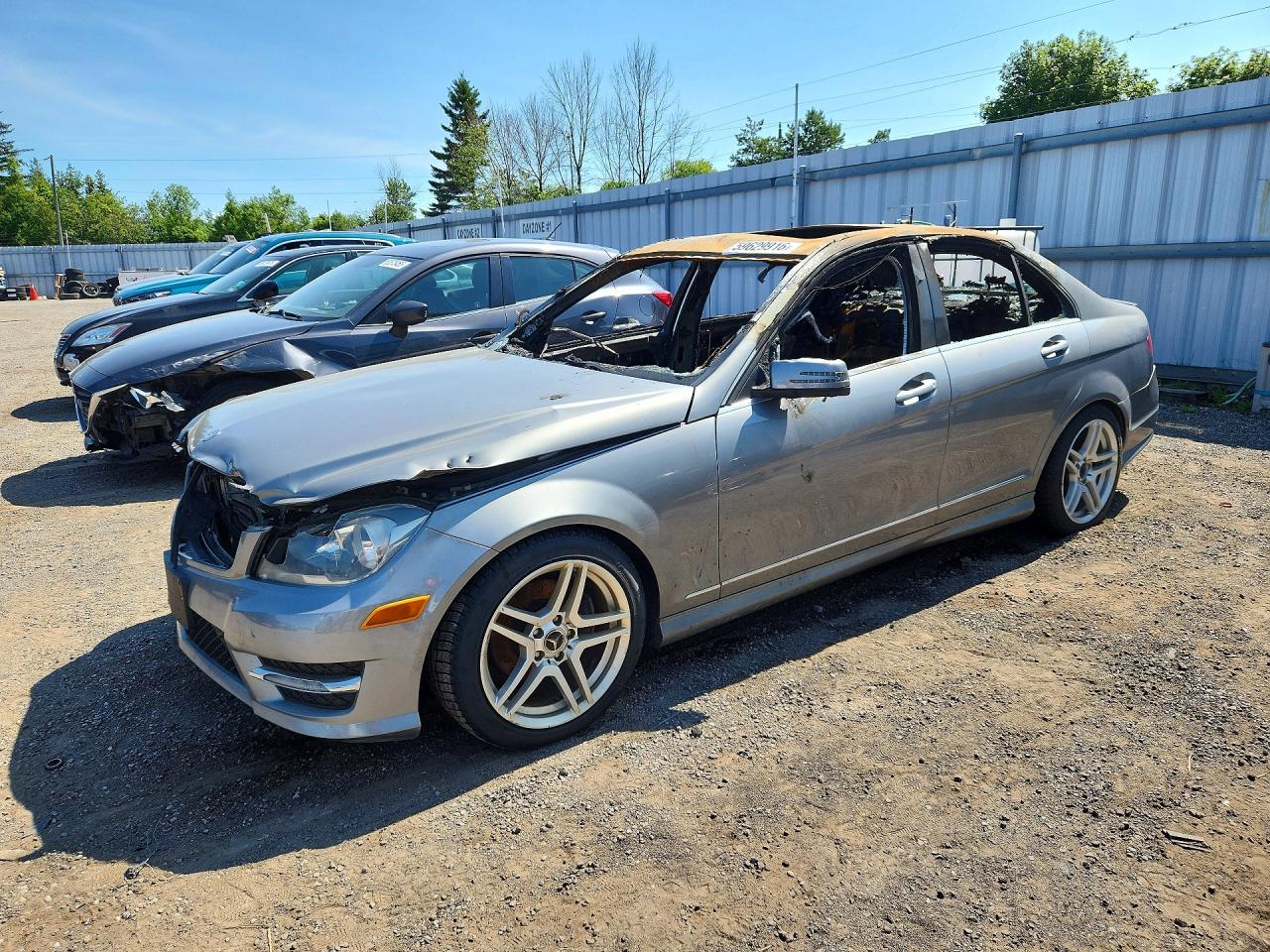 2013 Mercedes-Benz C 250 Sport, VIN WDDGF4HBXDA743491 — Burn