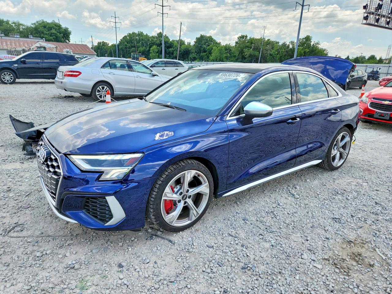 2023 Audi S3 Premium Plus, VIN WAUH3DGY6PA053641 — Rear end