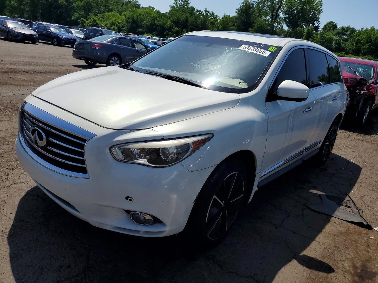 2013 Infiniti JX35, VIN 5N1AL0MM0DC314076 — Rear end