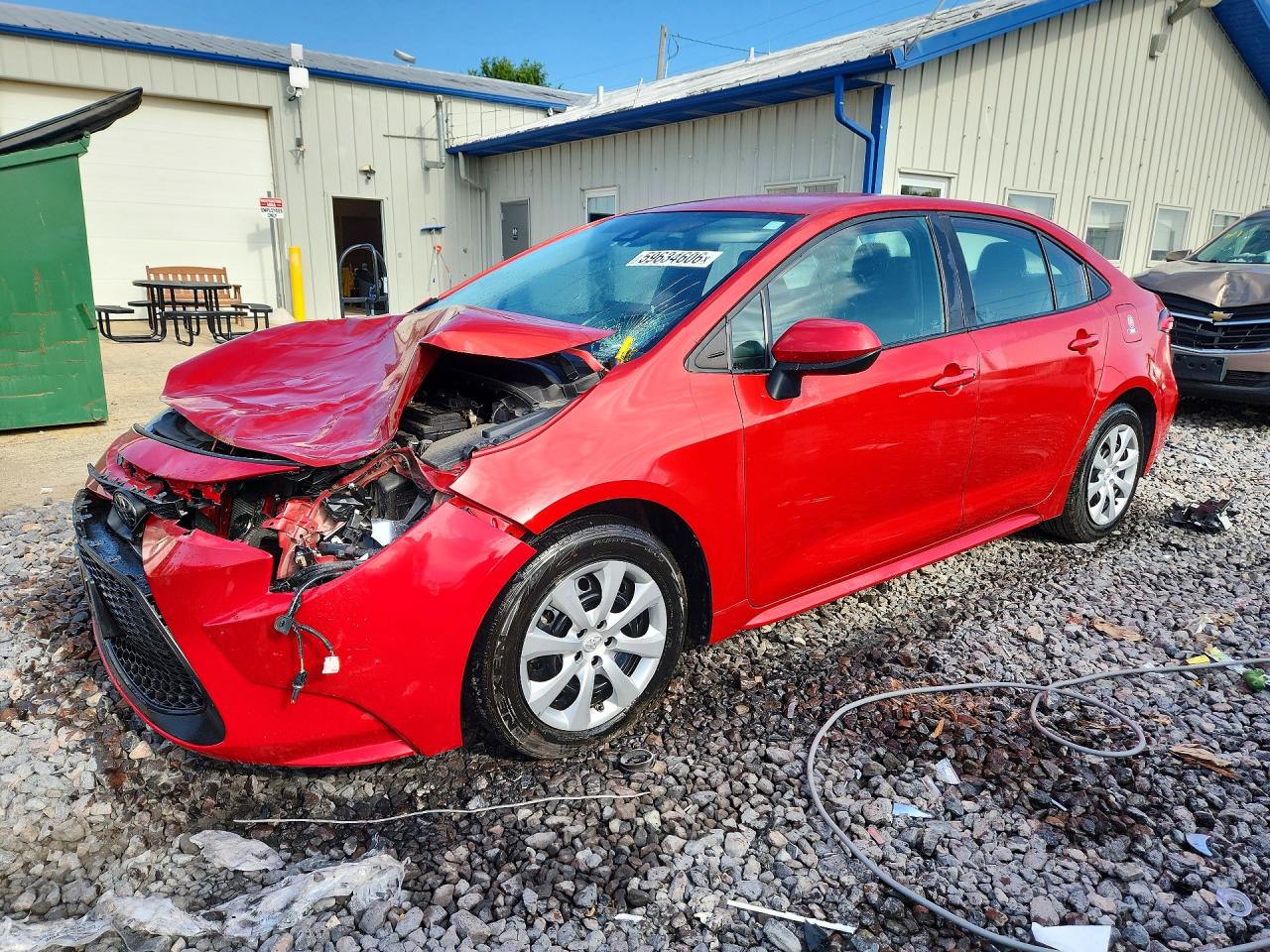 2021 Toyota Corolla LE, VIN 5YFEPMAE7MP217611 — Front end