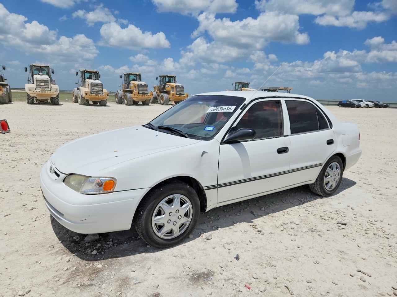 2000 Toyota Corolla CE, VIN 1NXBR12E0YZ356574 — Hail