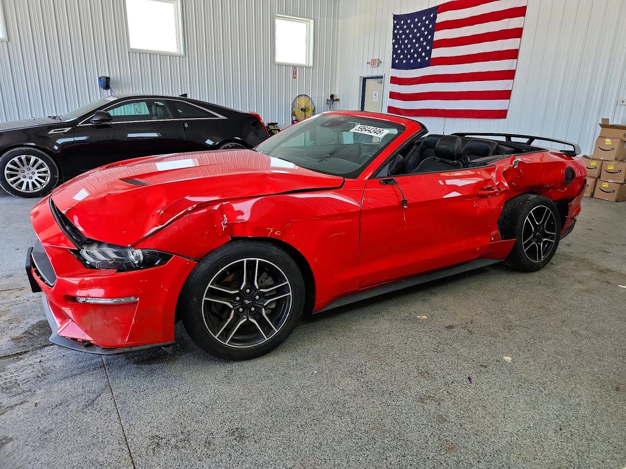 2021 Ford Mustang EcoBoost, VIN 1FATP8UH1M5105748 — Side