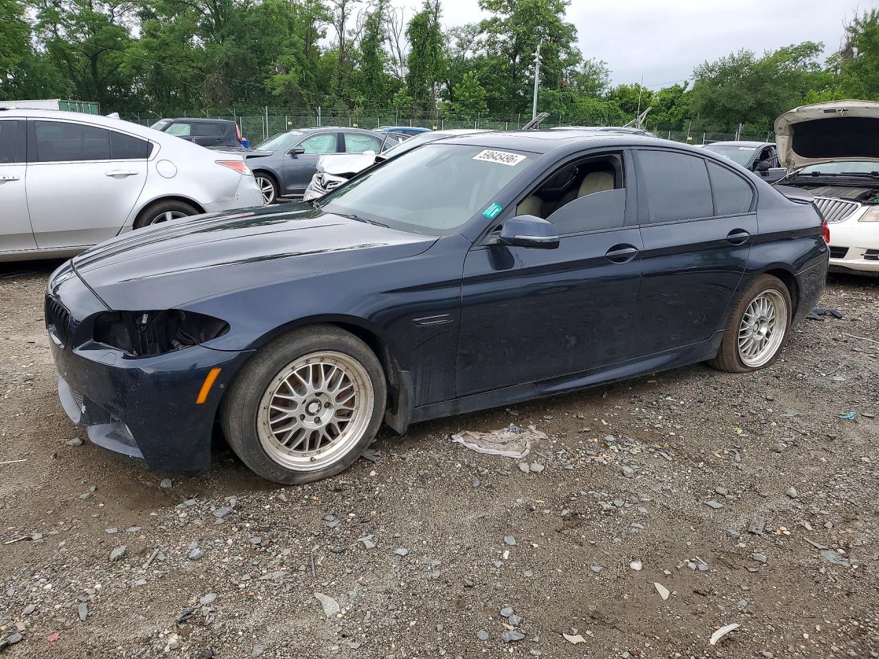 2014 BMW 5 Series 550i, VIN WBAKN9C59ED000985 — Front end