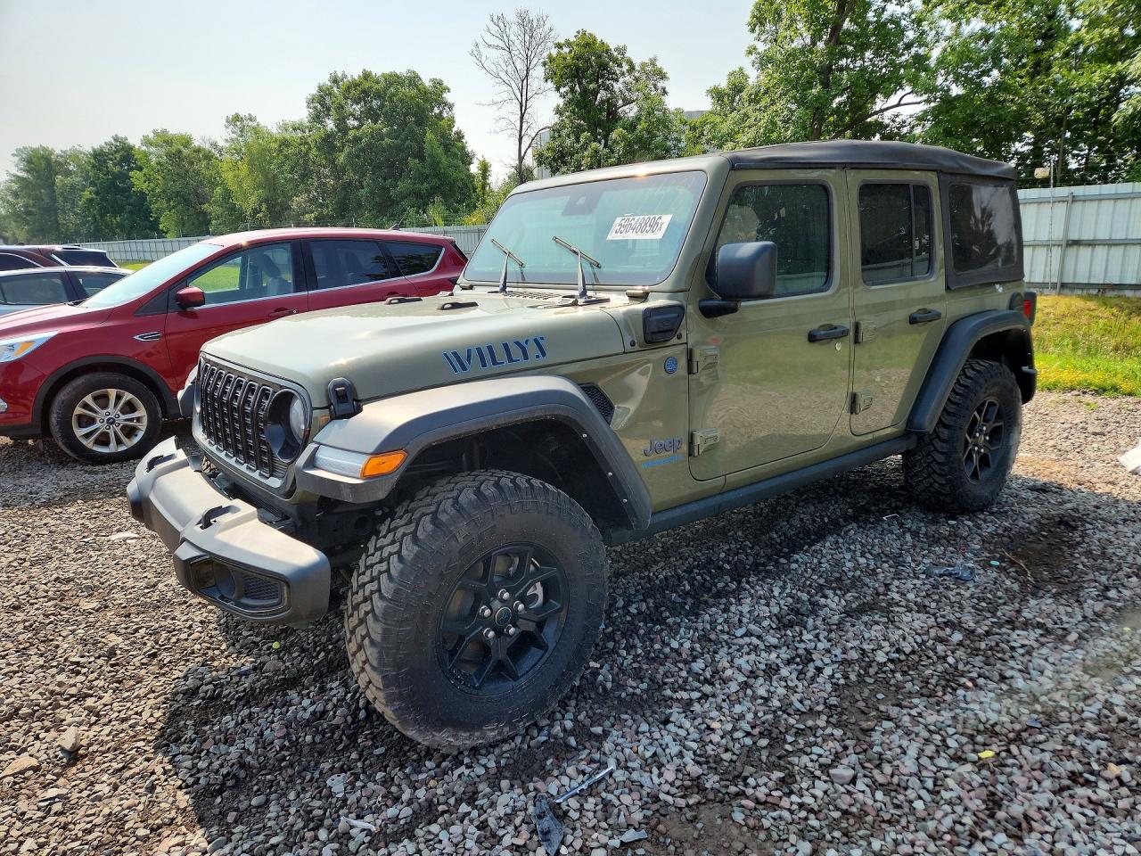 2025 Jeep Wrangler Willys '41, VIN 1C4RJXN66SW536736 — Water / flood