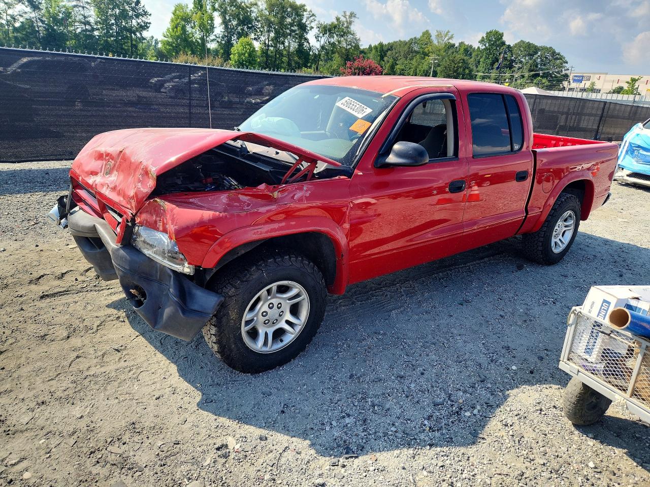 2003 Dodge Dakota Sport, VIN 1D7HL38X93S228641 — Front end