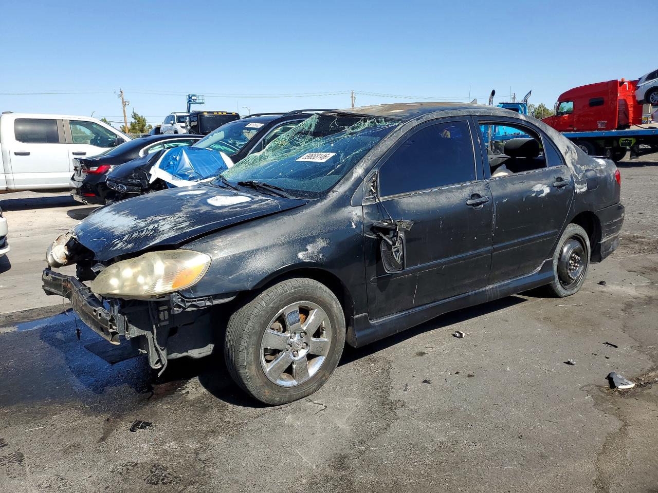 2005 Toyota Corolla S, VIN 1NXBR32E45Z523171 — Front end