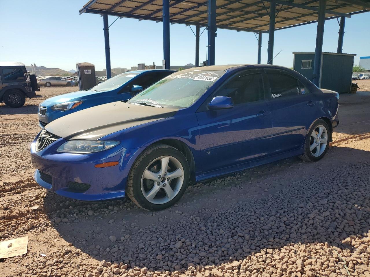 2004 Mazda 6 s, VIN 1YVHP80D345N16453 — Rear end